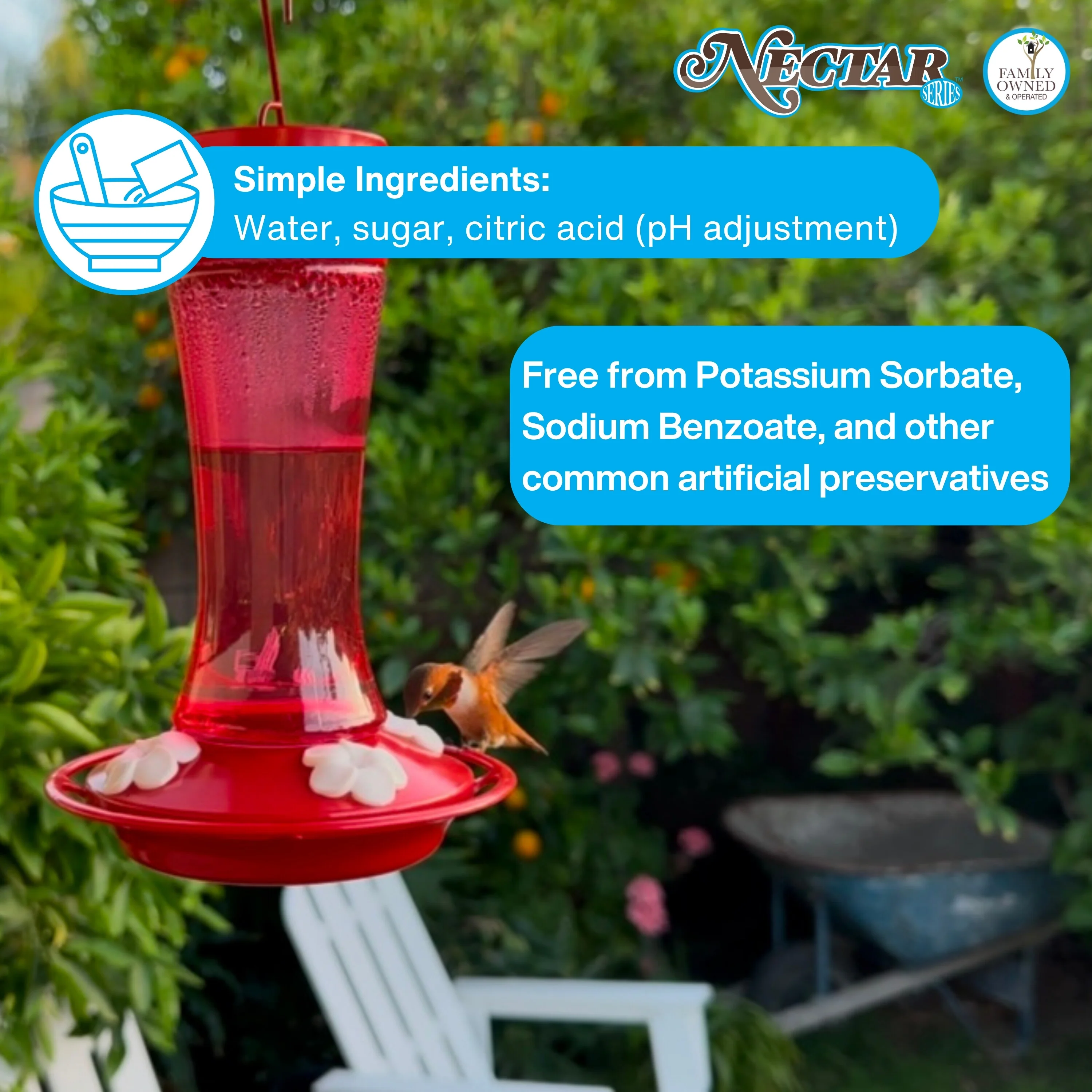 Nectar Series™ Clear Hummingbird Nectar Concentrate, 51 oz - Image 6