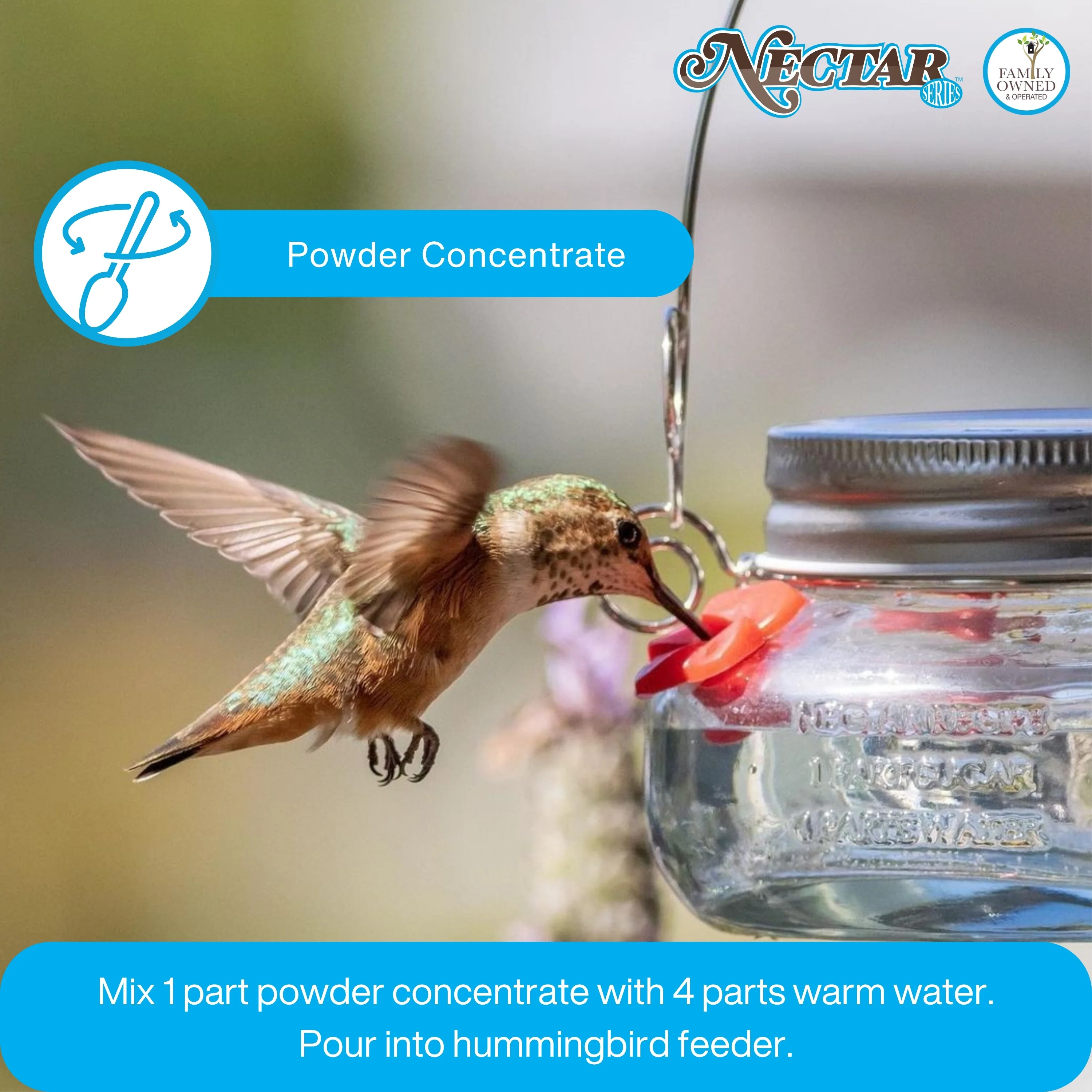 Nectar Series™ Clear Hummingbird Nectar Powder Concentrate, 8 oz - Image 7