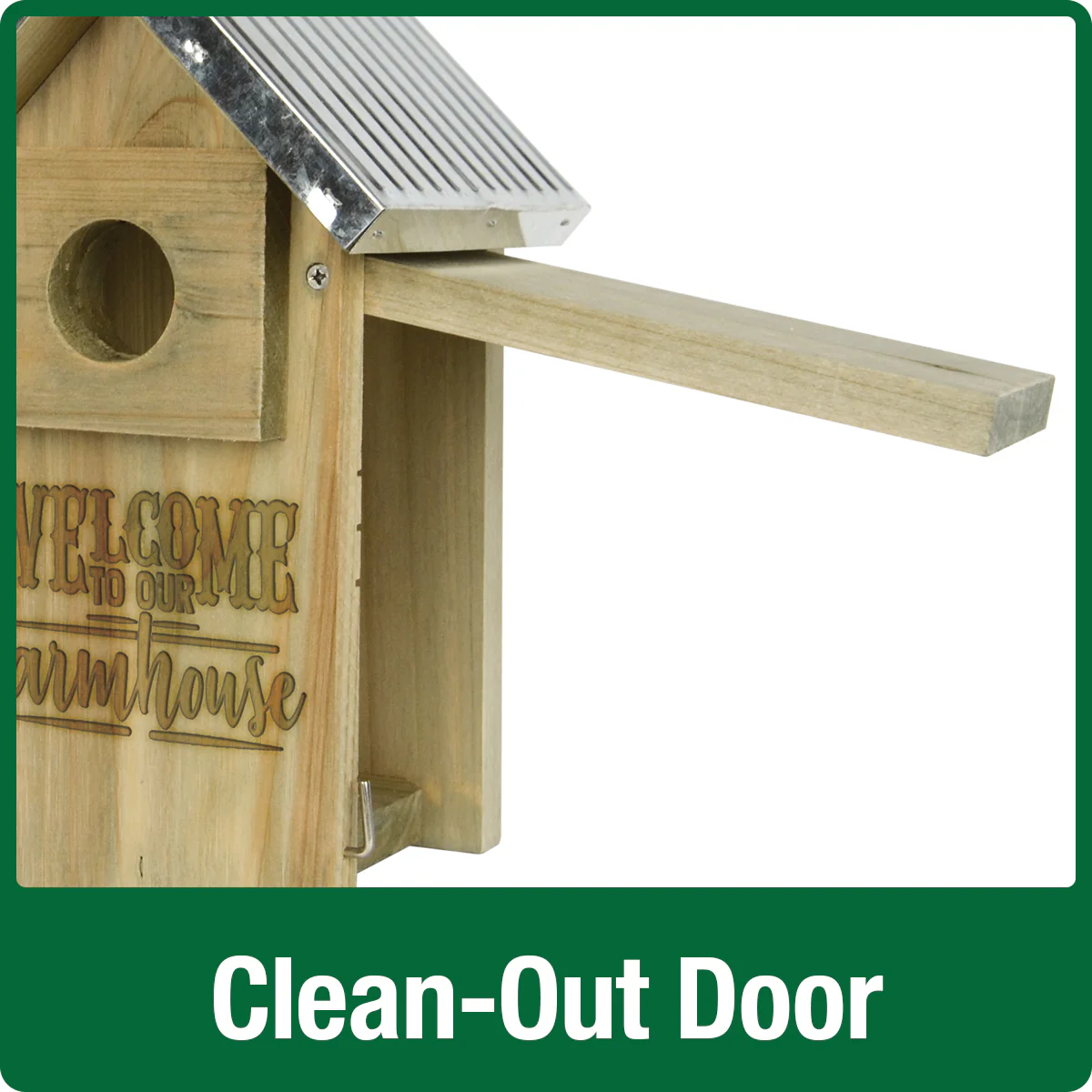 Galvanized Weathered Bluebird House - Image 4